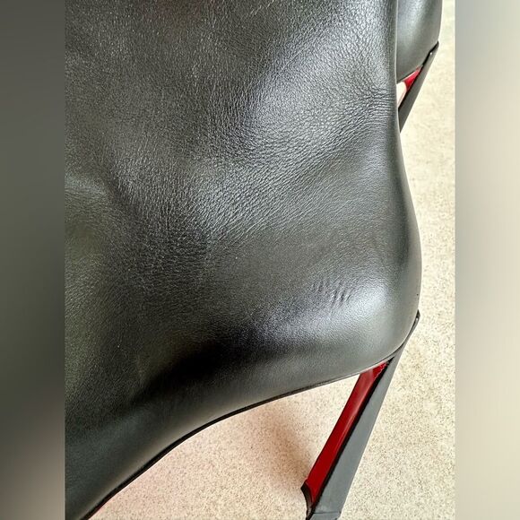 Christian Louboutin Condora Leather Pointed Toe Heels Black Ankle Booties EU40.5 - Picture 7 of 13